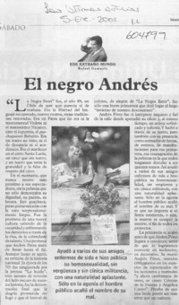 El negro Andrés  [artículo] Rafael Gumucio