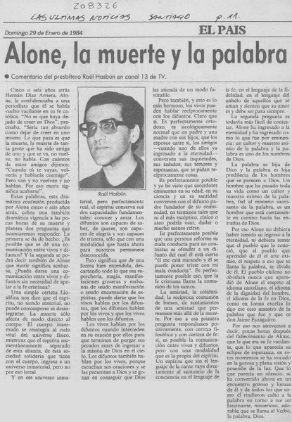 Alone, la muerte y la palabra