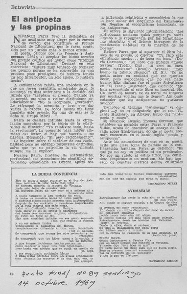 El antipoeta y las propinas