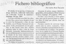 Fichero bibliográfico  [artículo] Carlos René Ibacache.