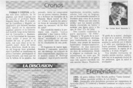 Poemas y cuentos  [artículo] Carlos René Ibacache I.