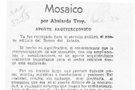 "Las arenas y las vidas"  [artículo] Abelardo Troy.