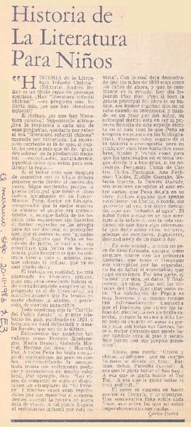 Historia de la literatura para niños