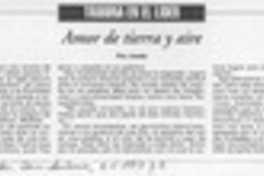 Amor de tierra y aire  [artículo] Jonás.