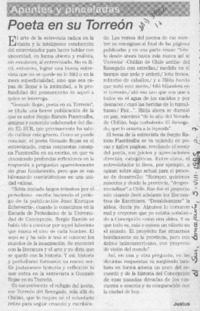 Poeta en su torreón  [artículo] Justus.