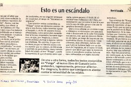 Esto es un escándalo  [artículo] David Lacalle.