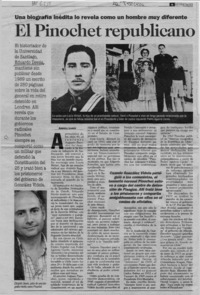 El Pinochet republicano  [artículo] Andrea Lagos.