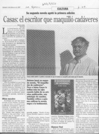 Casas, el escritor que maquilló cadáveres  [artículo] Sonia Lira.
