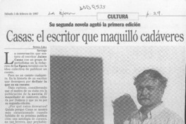 Casas, el escritor que maquilló cadáveres  [artículo] Sonia Lira.
