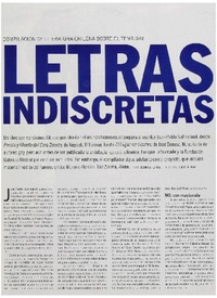 Letras indiscretas