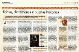 Fobias, dictámenes y buenas historias  [artículo] Camilo Marks.
