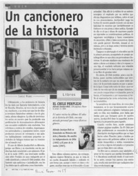 Un cancionero de la historia  [artículo] Camilo Marks.