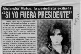 "Si yo fuera presidente"  [artículo].