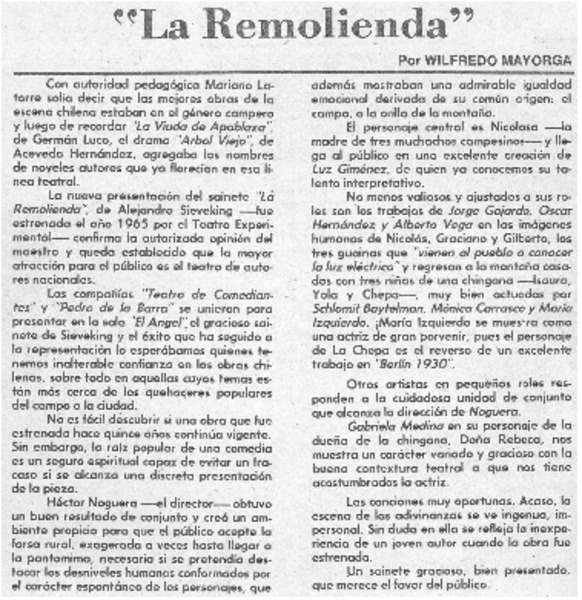La remolienda"