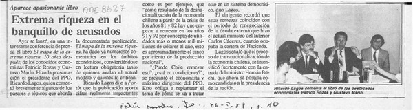 Alimentos para las almas del desierto  [artículo] Pedro Mege Rosso.