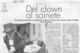Del clown al sainete  [artículo] Carmen Mera O.