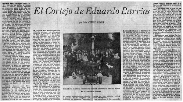 El Cortejo de Eduardo Barrios