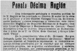 Poesía décima región