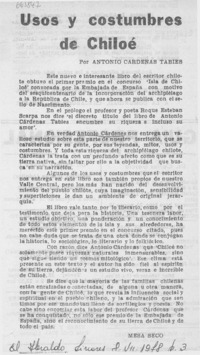 Usos y costumbres de Chiloé