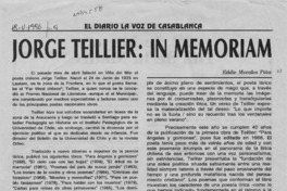 Jorge Teillier, in memoriam