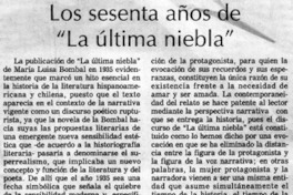 Los sesenta años de "La última niebla"