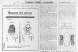 Carmen Abalos y su poesía  [artículo] Marino Muñoz Lagos.