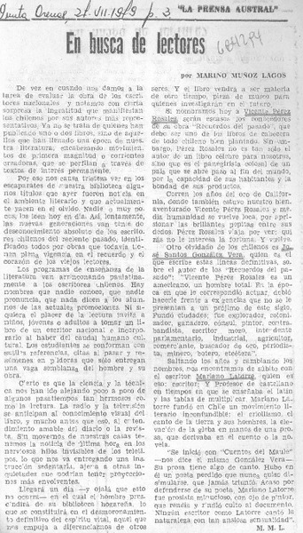 En busca de lectores