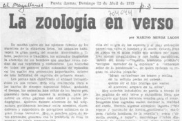 La zoología en verso