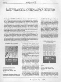 La novela social chilena ataca de nuevo  [artículo] Diego Muñoz Valenzuela.