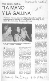 La mano y la gallina"