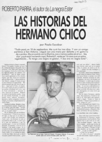 Las historias del hermano chico  [artículo] Paula Escobar.