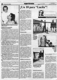 Un 10 para "Lucila"!  [artículo] Italo Passalacqua C.