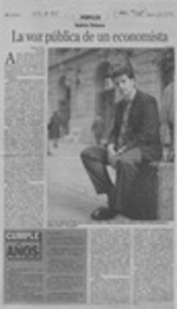La voz pública de un economista  [artículo] Ximena Poo.