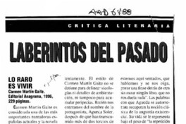 Laberintos del pasado  [artículo] José Promis.