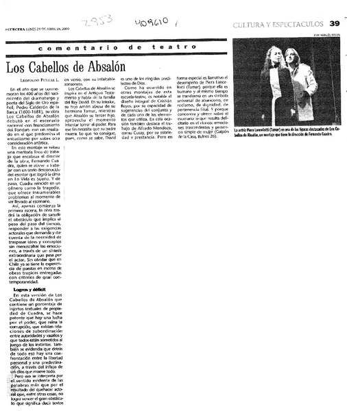 Los cabellos de Absalón