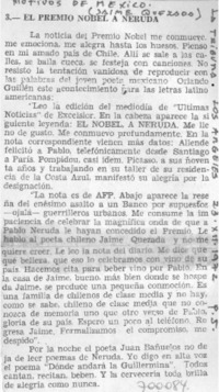 El Premio Nobel de Neruda