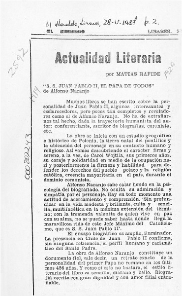 Actualidad literaria