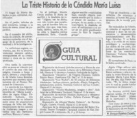 La triste historia de la cándida María Luisa