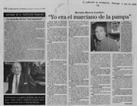 "Yo era el marciano de la pampa"  [artículo] David Carrillo.