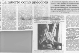 La muerte como anécdota  [artículo].