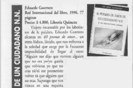 40 poemas de amor de un ciudadano  [artículo] Mario Rodríguez.
