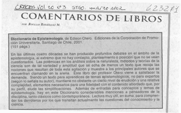 Diccionario de epistemología