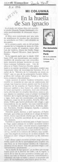 En la huella de San Ignacio
