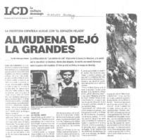 Almudena dejó la grandes