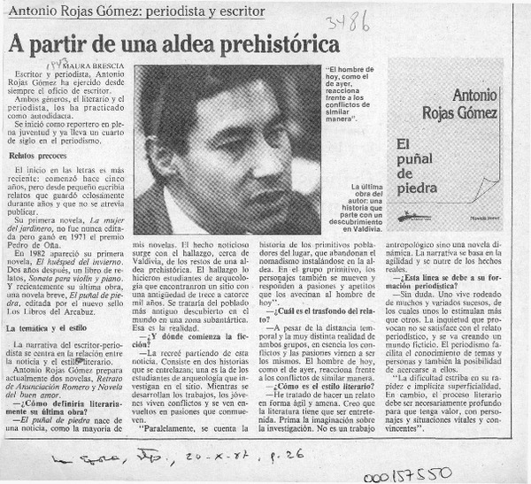 A partir de una aldea prehistórica  [artículo] Maura Brescia.