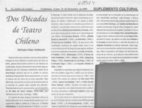 Dos décadas de teatro chileno  [artículo] Wellington Rojas Valdebenito