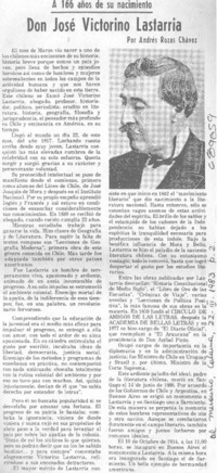 Don José Victorino Lastarria