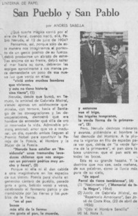 San pueblo y San Pablo