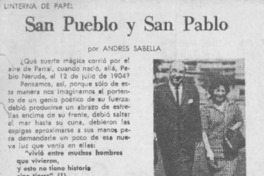 San pueblo y San Pablo
