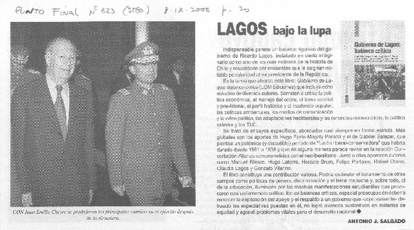 Lagos bajo la lupa.